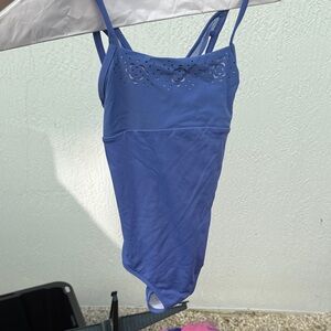 Blue One-Piece Dance leotard